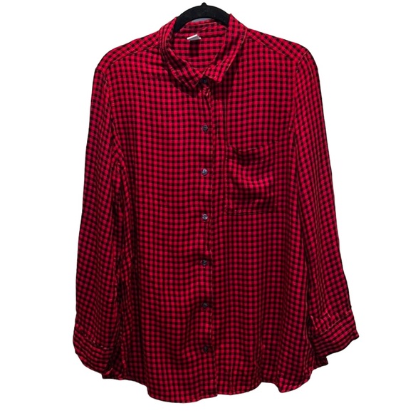 Old Navy XL Buffalo Plaid Buffalo Check Red and Black Shirt - Picture 1 of 7